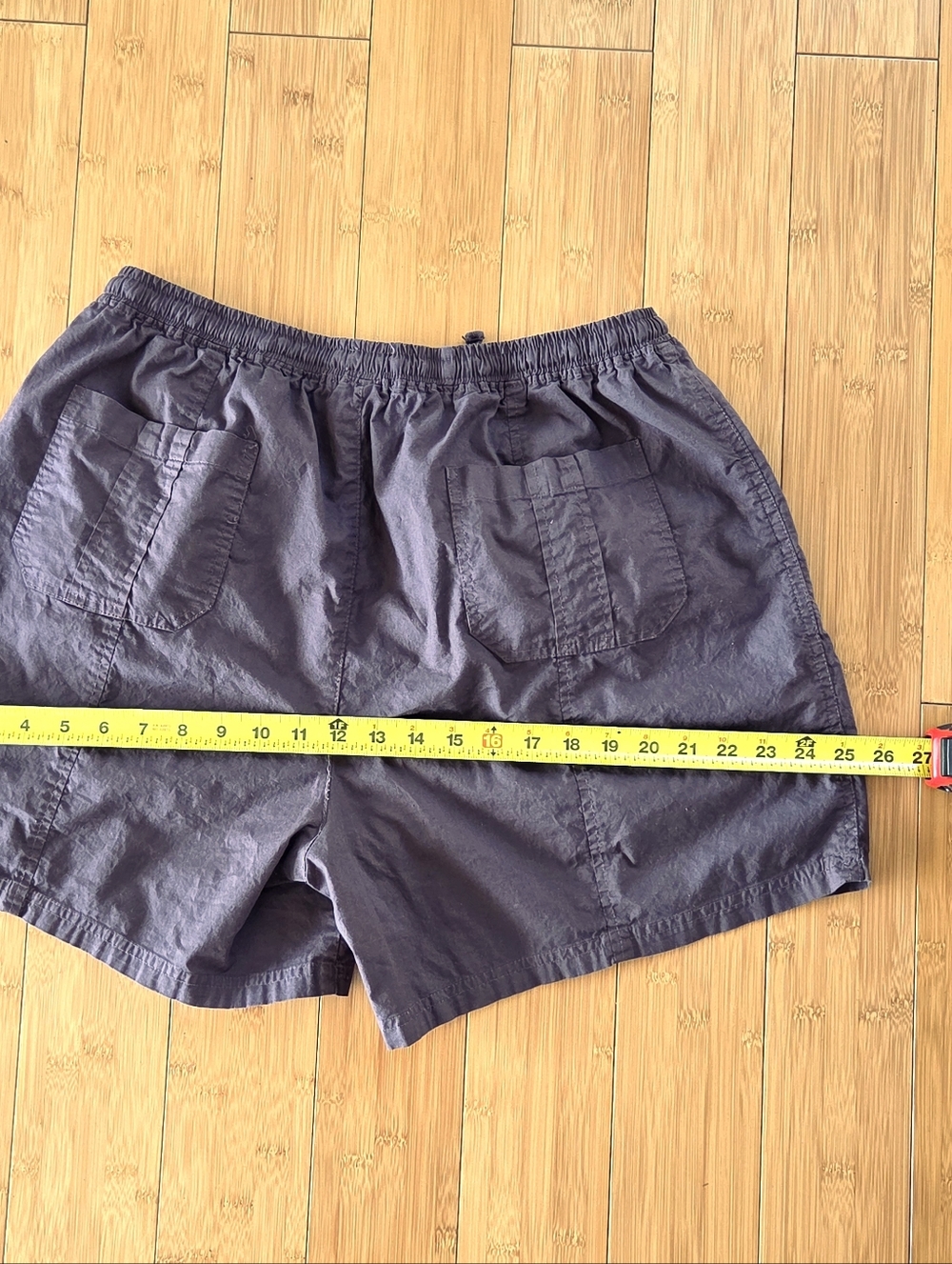 Fresh Produce Shorts Pull On Chocolate Brown Pockets 5" Inseam Cotton XL Relaxed - Picture 9 of 9